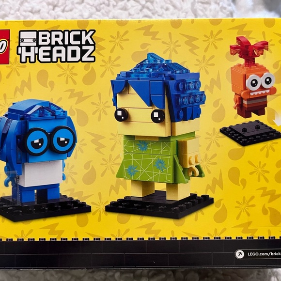 Lego Inside Out 2 Brick Headz 40749 NEW Joy Sadness Anxiety - Picture 8 of 9